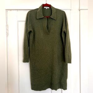 Madewell Merino Wool polo collar sweater dress